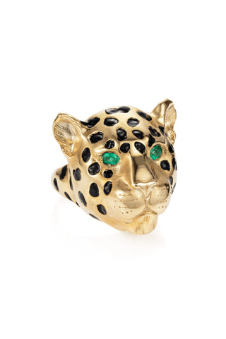 Large Gold Jaguar Ring