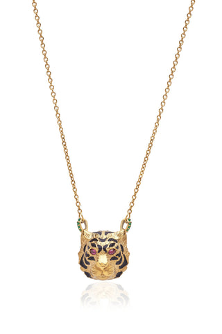 Small Gold Tiger Necklace
