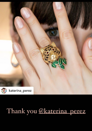 Katrina perez, fashion blogger, Jewellery, blogger, Jewellery, influencer, tiger, ring, gold ring, Amanda Marcucci