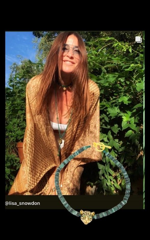 Lisa Snowdon wearing Amanda Marcucci Jewellery