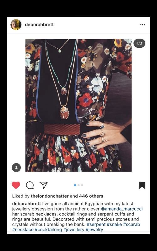 Deborah Brett - Amanda Marcucci Jewellery
