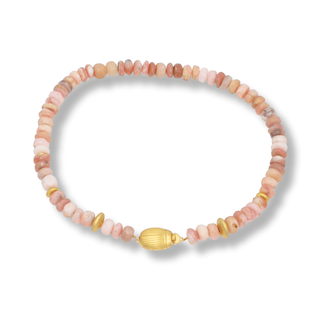 pink opal necklace , amanda marcucci necklace, summer necklace