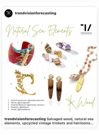 Trendvision, Jewellery trends, shell jewellery , fashion jewellery 