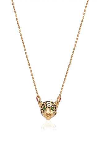 Small Gold Jaguar Necklace